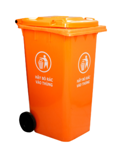 Thùng rác công cộng 240 lít nắp kín Hiệp Thành