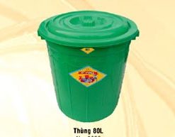 Thùng nhựa tròn 80 lít Vĩ Hưng